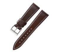TGPGZHZFNA Retro calf leather strap 20mm 22mm Watch band universal smartwatch replacement accessories bracelet watch band(Dark brown,20mm)