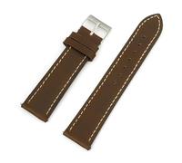 TGPGZHZFNA Vintage Crazy Horse Leather Watch Strap Quick Release 16mm 17mm 18mm 19mm 20mm 21mm 22mm Universal Cowhide Watchband Accessories watch band(Light coffee,16mm)