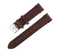 TGPGZHZFNA Vintage Genuine Leather Strap Watch Band 18mm 20mm 22mm 24mm Handmade Watch Bracelet Accessories Brown Watch Strap Replacement watch band(Brown black wire,20mm)