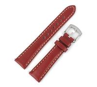 TGPGZHZFNA Vintage Genuine Leather Watchbands Men Women Bracelet 18 19 20 21 22mm Handmade Watch Band Strap With Stainless Steel Buckle watch band(Black,21MM_M-120 80MM)