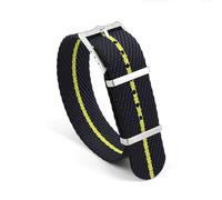 TGPGZHZFNA Watch Strap Seatbelt Watchband 20mm 22m Sports Wristband Replacement for Men Women Universal Watch Accessories watch band(Black-yellow-black,22mm)