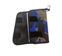Tgpiao 1pc Premium Soft Bait Storage Bag -Waterproof Fishing Lure Organizer, Lightweight Portable with Detachable Clear Sleeves Zippered Pockets for Easy Access (Camouflage-Blue)