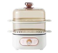 TGPSMDXKV 1200W Electric Food Steamer, 10.5L Large Capacity 2-Tier Steamer Pot with Stackable Baskets, Multi-Cooker for Vegetables, Seafood Cooking