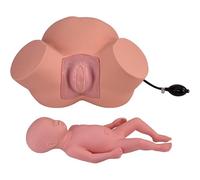 TGPSMDXKV Delivery Simulator Model Life-Size, Difficult Labor Delivery Teaching Model, Equipped with Adjustable Inflatable Bag, for Training Teaching