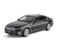 TGRCM-CZ 1/24 BMW 530Li Model Car, Zinc Alloy Pull Back Vehicles Model Cars with Sound and Light for Collectors & Kids 3+ Years Old Birthday Gift (Black)