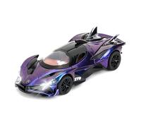 TGRCM-CZ 1/32 Apollo Project EVO Model Cars Toy, Zinc Alloy Pull Back Vehicles Model Car with Sound and Light for Collectors & Kids 3+ Years Old Birthday Gift(Purple)