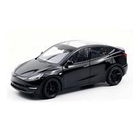 TGRCM-CZ 1/32 Scale Diecast Tesla Model Y Toy Car, Zinc Alloy Pull Back Vehicles Model Car with Sound and Light for Collectors & Kids 3+ Years Old Birthday Gift(Black)