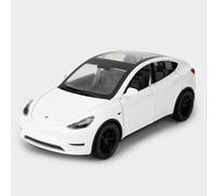 TGRCM-CZ 1/32 Scale Diecast Tesla Model Y Toy Car, Zinc Alloy Pull Back Vehicles Model Car with Sound and Light for Collectors & Kids 3+ Years Old Birthday Gift(White)