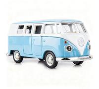 TGRCM-CZ 1/36 Scale Bus Casting Car Model, Zinc Alloy Toy Car for Kids, Pull Back Vehicles Toy Truck for Toddlers Kids Boys Girls Gift (Blue)