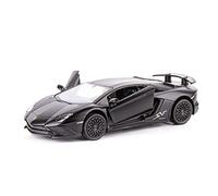 TGRCM-CZ 1/36 Scale Lamborghini Aventador LP770-4 Casting Car Model, Zinc Alloy Toy Pull Back Vehicles Toy Car for Toddlers Kids Boys Girls Gift (Black)