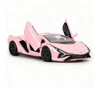 TGRCM-CZ 1/36 Scale Lamborghini Sián FKP37 Casting Car Model, Zinc Alloy Pull Back Vehicles Toy Car for Toddlers Kids Boys Girls Gift (Pink)