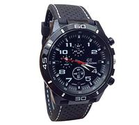 TGRTY Men's Fashion Watches Men's Watch Multi-color Quartz Watches Sport Wristwatch Silicone Men's Watches Sturdy (Color : D)