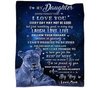 tgruihm Lion Flannel Throw Blanket for Daughter - 50"x60" Christmas & Birthday Gift from Mom