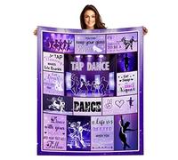 tgruihm Tap Dancer Gifts for Boys Girls, Tap Dance Blanket, Tap Dance Recital Gifts, Birthday for Tap Dancer Blanket 50"x60" Super Soft Cozy Flannel Blanket for Dance Lover