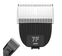 TGSBHIO 1Pack Professional Detachable Replacement Blade Compatible with Kenchii Flash Clipper, Fine Detailer Cutting Head, Black & White (Size 7F-3mm)