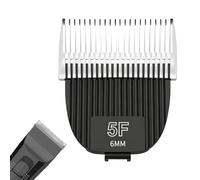 TGSBHIO 1Pack Professional Detachable Replacement Blade Compatible with Kenchii Flash Clipper, Fine Detailer Cutting Head, Black & White (Size 5F-6mm)
