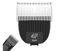 TGSBHIO 1Pack Professional Detachable Replacement Blade Compatible with Kenchii Flash Clipper, Fine Detailer Cutting Head, Black & White (Size 4F-9mm)