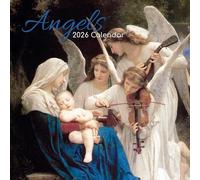 TGSC | Angels 2026 Calendar 16 Month (Sept 2025-Dec 2026) Family Square Wall Calendar 2026 UK | Planner with Large Grid for Home or Office Organisation - Art 2026/2025 Calendar UK