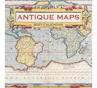 TGSC | Antique Maps 2026-2027 Calendar, 16-Month Square Wall Calendar (Sept 2026-Dec 2027), UK Planner with Vintage Map Designs, Home or Office Organiser | 30 x 30 cm