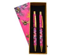 TGSC - Ballpoint Pen Set - Queen Bee Design - 2-Pack Pens - Gift Box - Effortless Writing, Anti-Smudge Ink, Long-Lasting Ballpoint Pens - Rule the Hive of Inspired Writing