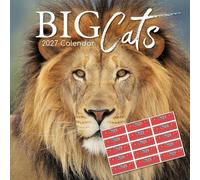 TGSC | Big Cats 2027 Calendar with Stickers | Home & Office Planner