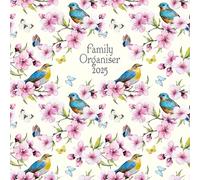 TGSC | Birdsong Family Organiser 2025 Calendar 16 Month Family Square Wall Calendar 2025 UK | Planner with Large Grid for Home or Office Organisation - Home Organisers 2025 Calendar 2024 Calendar UK