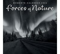 TGSC | Black & White Forces of Nature 2026 Calendar 16 Month Family Square Wall Calendar 2026 UK | Planner with Large Grid for Home or Office Organisation - 2026/2025 Calendar UK