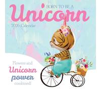 TGSC | Born to be a Unicorn 2026 Calendar 16 Month Family Square Wall Calendar 2026 UK | Planner with Large Grid for Home or Office Organisation - Humour 2026 Funny Calendar UK