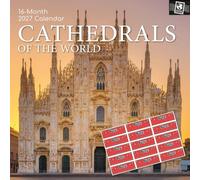 TGSC | Cathedrals of the World 2027 Calendar with Stickers | Home Planner