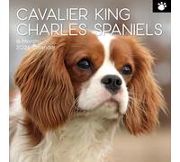 TGSC | Cavalier King Charles Spaniels 2026 Calendar 16 Month Family Square Wall Calendar 2026 UK | Planner with Large Grid for Home or Office Organisation - Dogs 2026/2025 Calendar UK
