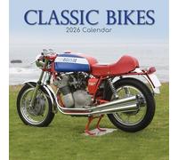 TGSC | Classic Bikes 2026 Calendar 16 Month (Sept 2025-Dec 2026) Family Square Wall Calendar 2026 UK | Planner with Large Grid for Home or Office Organisation - 2026/2025 Calendar UK