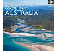 TGSC | Coastlines of Australia 2026-2027 Calendar, 16-Month Square Wall Calendar (Sept 2026-Dec 2027), UK Planner with Coastal Photography, Home or Office Organiser | 30 x 30 cm