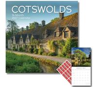 TGSC | Cotswolds 2027 Calendar with Planner Stickers, 16-Month Square Wall Calendar (Sept 2026 to Dec 2027), Cotswolds Photography, Home and Office Organiser, 30 x 30 cm