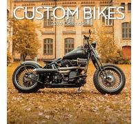 TGSC | Custom Bikes 2026 Calendar 16 Month (Sept 2025-Dec 2026) Family Square Wall 2026 UK | Planner with Large Grid for Home or Office Organisation - 2026/2025 UK