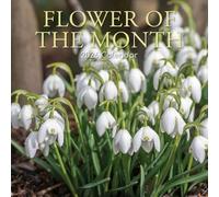 TGSC | Flower of the Month 2026 Calendar 16 Month (Sept 2025-Dec 2026) Family Square Wall Calendar 2026 UK | Planner with Large Grid for Home or Office Organisation - 2026/2025 Calendar UK