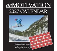 TGSC | Funny Demotivation 2027 Calendar with Stickers | Home Planner
