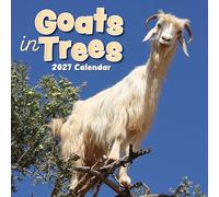 TGSC | Goats in Trees 2026-2027 Calendar, 16-Month Square Wall Calendar (Sept 2026 - Dec 2027), UK Planner with Goats in Trees, For Animal Lovers, Home Decor, Office Organiser | 30 x 30 cm