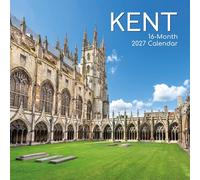 TGSC | Kent 2026-2027 Calendar, 16-Month Square Wall Calendar (Sept 2026-Dec 2027), UK Planner with Garden of England Themes, Home or Office Organiser | 30 x 30 cm