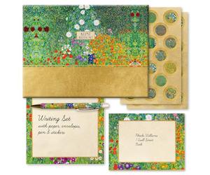 TGSC | Klimt Gifted Stationery Letter Writing Sets | Ballpoint Pen with 32 x A5 Letter Paper Sheets & 16 x envelopes | Writing Paper & envelopes | Letter Writing Set & 2 Sheets of Letter Seals