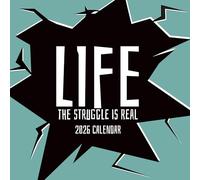 TGSC | Life - The Struggle is Real 2026 Calendar 16 Month Family Square Wall 2026 UK | Planner with Large Grid for Home or Office Organisation - Humour 2026 Funny UK