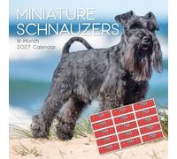 TGSC | Miniature Schnauzers 2027 Calendar with Stickers | Home Planner