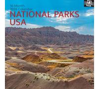 TGSC | National Parks USA 2026 Calendar 16 Month Family Square Wall Calendar 2026 UK | Planner with Large Grid for Home or Office Organisation - Travel 2026/2025 Calendar UK