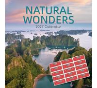 TGSC | Natural Wonders 2027 Calendar with Stickers | Home & Office Planner