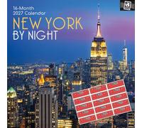 TGSC | New York by Night 2027 Calendar with Stickers | Home Planner
