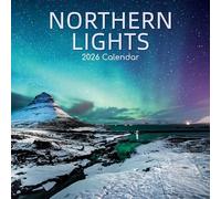TGSC | Northern Lights 2026 Calendar 16 Month Family Square Wall 2026 UK | Planner with Large Grid for Home or Office Organisation - Natural World 2026/2025 UK