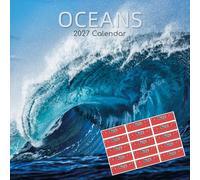 TGSC | Oceans 2027 Calendar with Planner Stickers | Home & Office Organiser