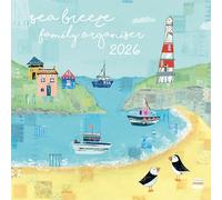 TGSC | Sea Breeze Family Organiser 2026 Calendar 16 Month Family Square Wall Calendar 2026 UK | Planner with Large Grid for Home or Office Organisation - Home Organisers 2026/2025 Calendar UK
