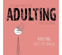 TGSC | The Scary Reality of Adulting 2026 Calendar 16 Month Family Square Wall 2026 UK | Planner with Large Grid for Home or Office Organisation - Humour 2026 Funny UK