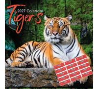 TGSC | Tigers 2027 Calendar with Planner Stickers | Home & Office Organiser