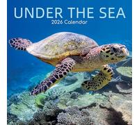 TGSC | Under the Sea 2026 Calendar 16 Month Family Square Wall Calendar 2026 UK | Planner with Large Grid for Home or Office Organisation - Natural World 2026/2025 Calendar UK